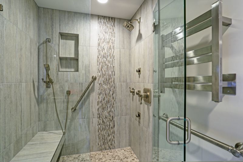 Sleek Shower with Linear Drain