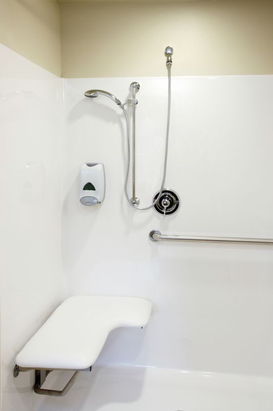 Compact Shower with Corner Bench